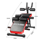 Multifunction Sit Up Bench LCD Core AB Weight Bench Foldable Waist Supine Machine Home Workout Gym Fitness Training 250KG