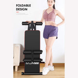 Multifunction Sit Up Bench LCD Core AB Weight Bench Foldable Waist Supine Machine Home Workout Gym Fitness Training 250KG