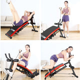 Multifunction Sit Up Bench LCD Core AB Weight Bench Foldable Waist Supine Machine Home Workout Gym Fitness Training 250KG