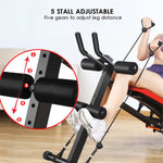 Multifunction Sit Up Bench LCD Core AB Weight Bench Foldable Waist Supine Machine Home Workout Gym Fitness Training 250KG