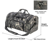 Military Tactical Travel Bag Men Outdoor Handbag Sports Luggage Bags Weekend Gym Hiking Trekking Bag with Shoes Compartment